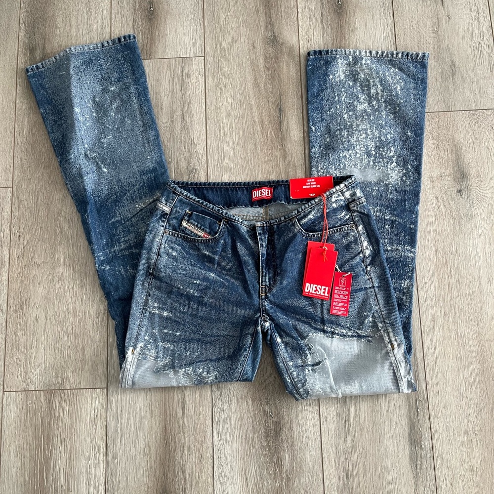 Diesel Distressed Blue Jeans